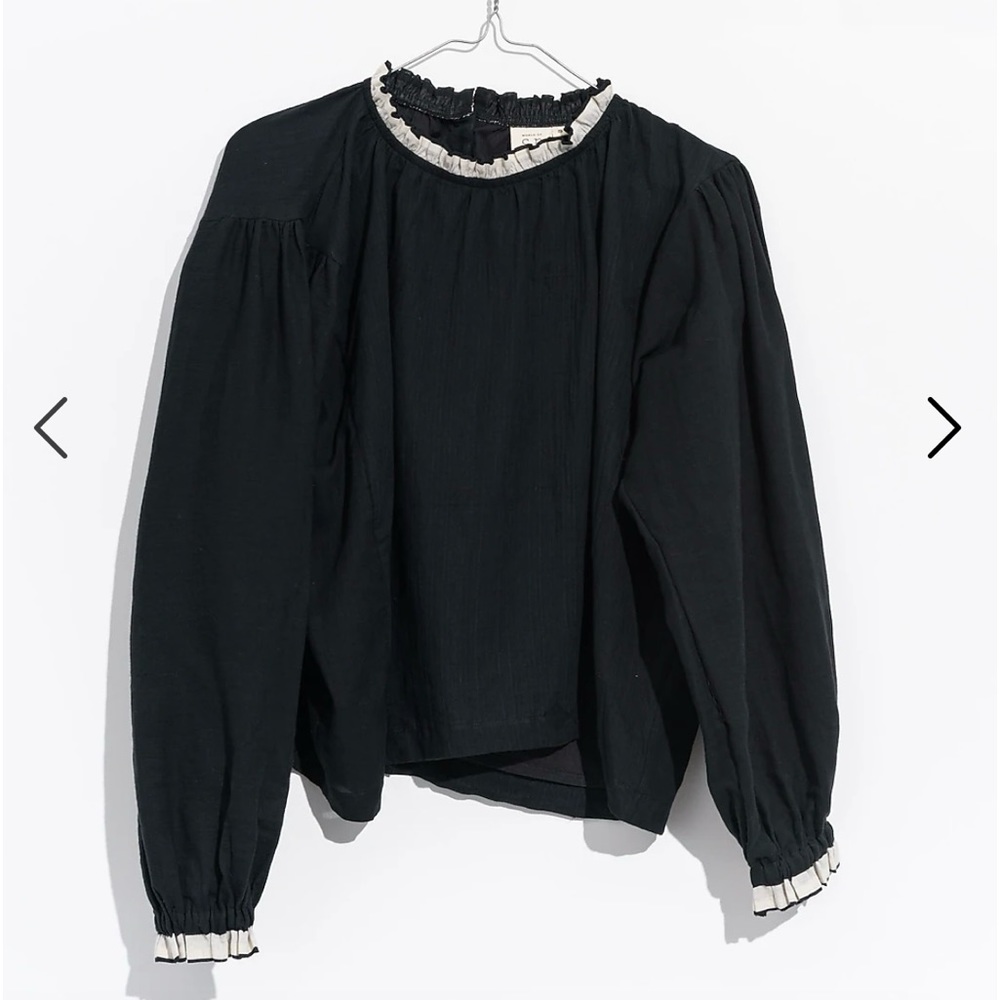 World of Crow Black Floaty Top XXL